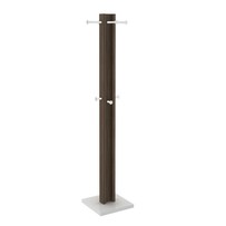 Cabideiro Mancebo Az1018 Nogal/Branco - Tecno Mobili