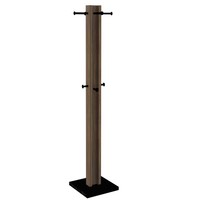 Cabideiro Mancebo Az1018 Nogal/Preto - Tecno Mobili