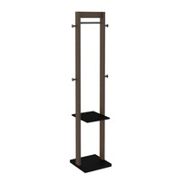 Cabideiro Mancebo Az1019 Nogal/Preto - Tecno Mobili