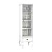 Cristaleira 1 Porta e 1 Gaveta Clássico Cl4006 Branco - Móvel Bento