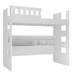 Cama Infantil com Escrivaninha e Grade de Proteção 100% Mdf U231623 Branco - Foscarini