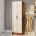 Armário Multiuso 2 Portas Amareto Seda/Off White - Viero Móveis