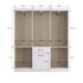 Guarda-Roupa Casal Marbella 6 Portas 2 Gavetas 5806 Off White/Nogueira - Doripel