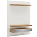 Painel para TV Até 55 Polegadas 100% Mdf com Led 2 Gavetas Tb106e Off White/Freijó - Dalla Costa