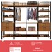 Closet 4 Gavetas 16 Prateleiras 100% Mdf Tw406 Freijó/Preto Fosco - Dalla Costa Teste