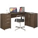 Mesa para Escritório 2 Portas 3 Gavetas Nt 2005 Nogal Trend - Notavel