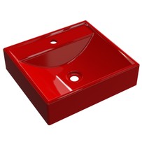 Cuba para Banheiro Quadrada Vermelho Q39 - Compace