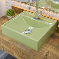 Cuba para Banheiro Quadrada Verde Acqua Q39 - Compace