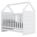 Berço Americano Montessoriano 2 em 1 100% Mdf Branco Hp - Henn
