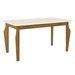Mesa de Jantar 4 Lugares Maristela Nature/Off White/Linho - Bci Móveis