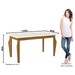 Mesa de Jantar 4 Lugares Maristela Nature/Off White/Marrom - Bci Móveis