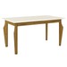 Mesa de Jantar 4 Lugares Maristela Nature/Off White/Marrom - Bci Móveis