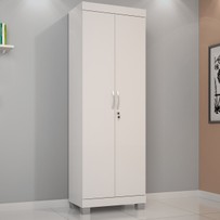 Armário Multiuso Mucuri 2 Portas Branco - Jcm Móveis