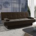 Sofá Cama Loft Reclinável Fume - Viero Móveis