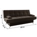 Sofá Cama Loft Reclinável Fume - Viero Móveis