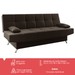 Sofá Cama Loft Reclinável Fume - Viero Móveis