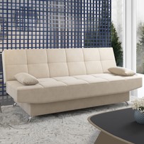 Sofá Cama Loft Reclinável Nude - Viero Móveis