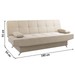 Sofá Cama Loft Reclinável Nude - Viero Móveis