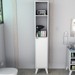 Armário Multiuso 1 Porta 3 Prateleiras Branco - Appunto