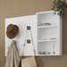 Cabideiro 2 Prateleiras Branco Tx - Móveis Bentec