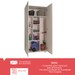 Armário Multiuso 2 Portas 100% Mdf 1293 Branco - Foscarini