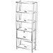 Estante para Livros Match 1 Porta 3 Prateleiras Off White/Carvalho - Artely