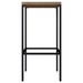 Banqueta Alta Steel Quadra Conjunto 2 Peças Vermont/Preto - Artesano