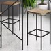 Banqueta Alta Steel Quadra Conjunto 2 Peças Vermont/Preto - Artesano