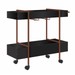 Bar com Rodas Preto/Cobre 27813 - Artesano