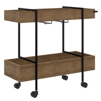 Bar com Rodas Vermont/Preto 27813 - Artesano