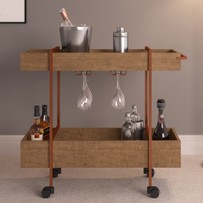 Bar com Rodas Vermont/Cobre 27813 - Artesano