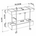 Bar com Rodas Vermont/Cobre 27813 - Artesano