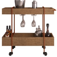 Bar com Rodas Vermont/Cobre 27813 - Artesano