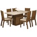 Mesa de Jantar 6 Lugares Vilagio Seda/Blonde/Nude - Viero Móveis