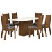 Mesa de Jantar 6 Lugares Vilagio Seda/Blonde/Cobre - Viero Móveis