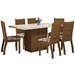 Mesa de Jantar 6 Lugares Vilagio Seda/Blonde/Brownie - Viero Móveis