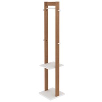 Cabideiro Mancebo Amêndoa/Branco Az1019 - Tecno Mobili