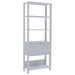 Estante para Livros Match 1 Porta 3 Prateleira Branco - Artely