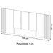 Cabeceira Casal 100% Mdf Off White Tw185 - Dalla Costa