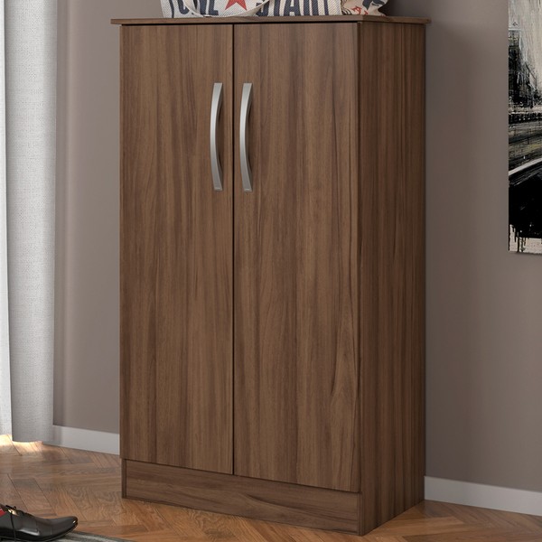 Sapateira Alaska New 2 Portas 3 Prateleiras Nogal Trend – Notável