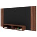 Painel para TV Até 55 Polegadas Orlando 2 Nichos Castanho/Preto - Panorama Móveis