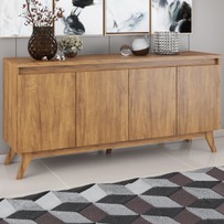 Balcão Buffet Stylo 4 Portas Seda - Viero Móveis