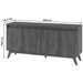 Balcão Buffet Stylo 4 Portas Seda - Viero Móveis