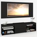Rack com Painel para TV Até 60 Polegadas Roma 1 Porta 2 Prateleiras Preto - Panorama Móveis