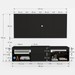 Rack com Painel para TV Até 60 Polegadas Roma 1 Porta 2 Prateleiras Preto - Panorama Móveis