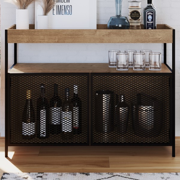 Bar York 2 Portas Vermont/Preto 27899 - Artesano