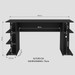 Mesa para Computador Gamer Tech para 2 Monitores 3 Prateleiras Preto - Panorama Móveis