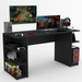 Mesa para Computador Gamer Tech para 2 Monitores 3 Prateleiras Preto - Panorama Móveis
