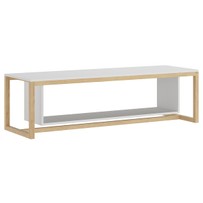 Mesa de Centro Hover Wood Branco 700015 - Manfroi