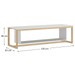 Mesa de Centro Hover Wood Branco 700015 - Manfroi